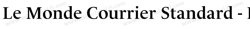 Le Monde Courrier Standard - Bold字体转换